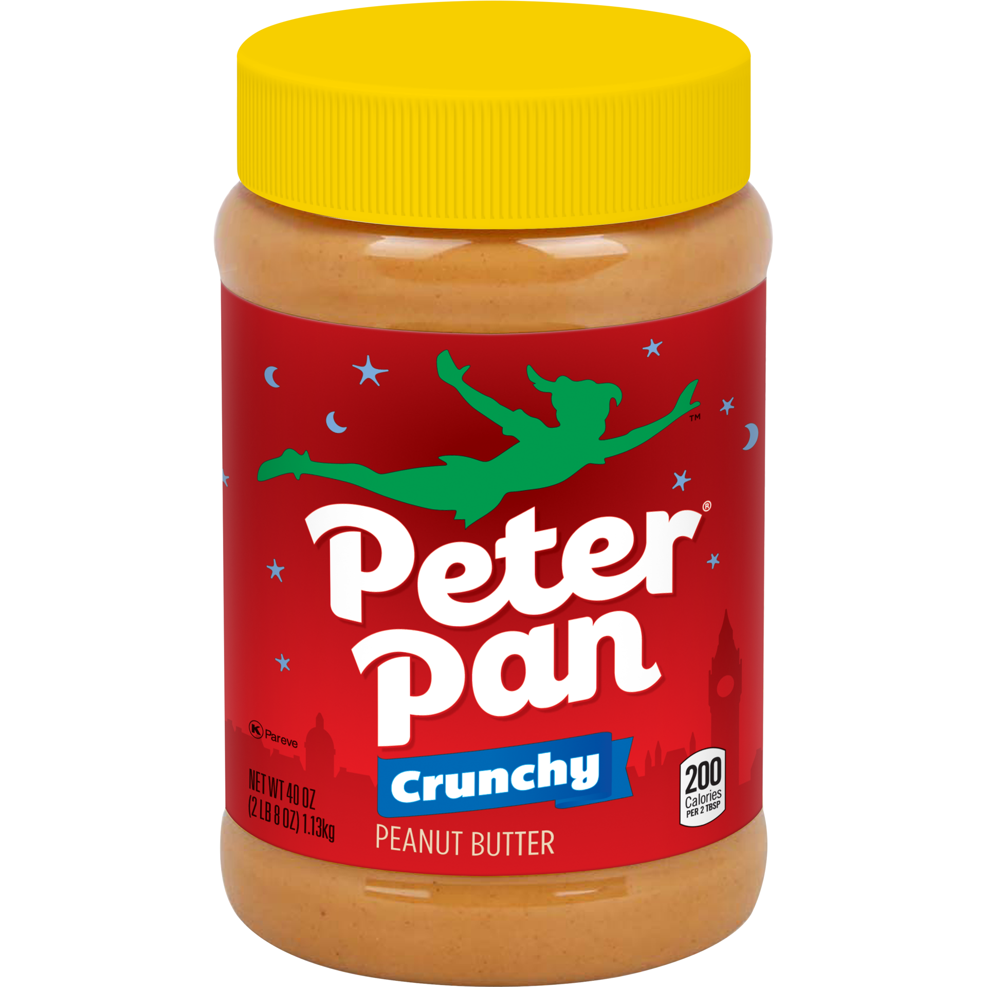 slide 1 of 2, Peter Pan Crunchy Peanut Butter, 40 OZ, 40 oz