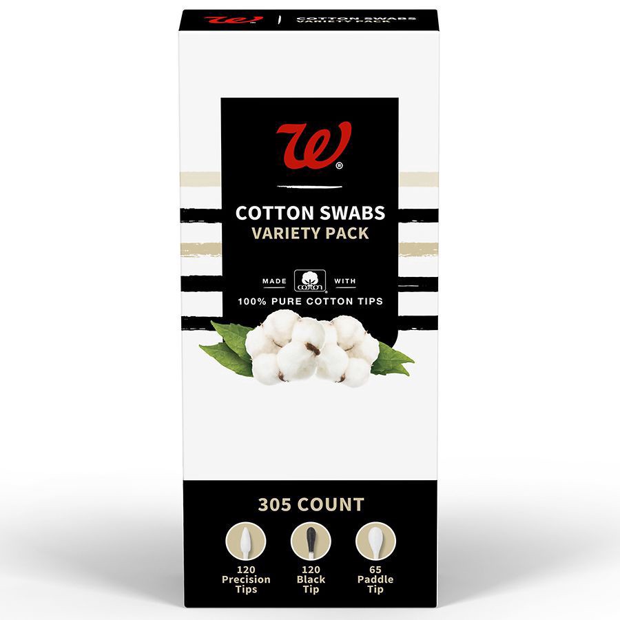 slide 1 of 3, Walgreens Cotton Swabs Variety Pack, 305 ct