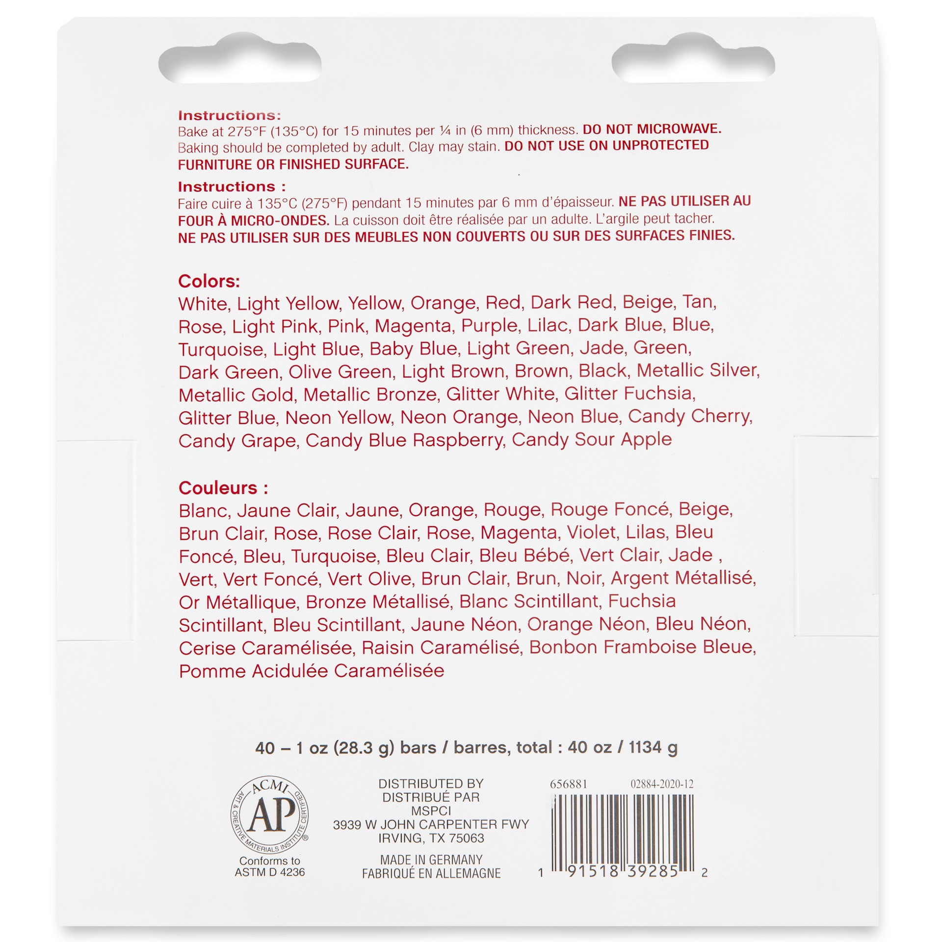 slide 3 of 6, 40oz. Super Value Pack Oven-Bake Clay By Craft Smart, 40 oz