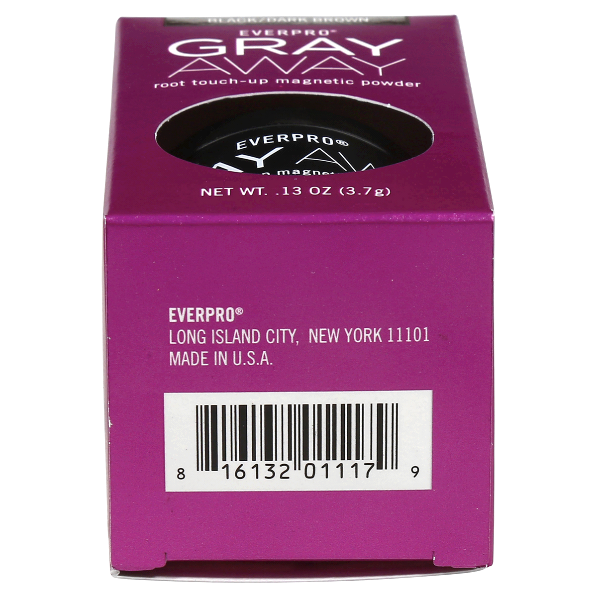 slide 2 of 11, Everpro Gray Away Black/Dark Brown Root Touch Up Powder, 0.13 oz