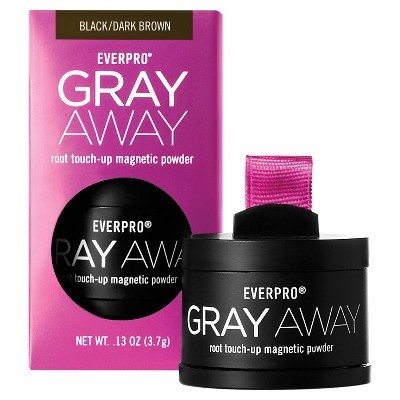 slide 1 of 11, Everpro Gray Away Black/Dark Brown Root Touch Up Powder, 0.13 oz