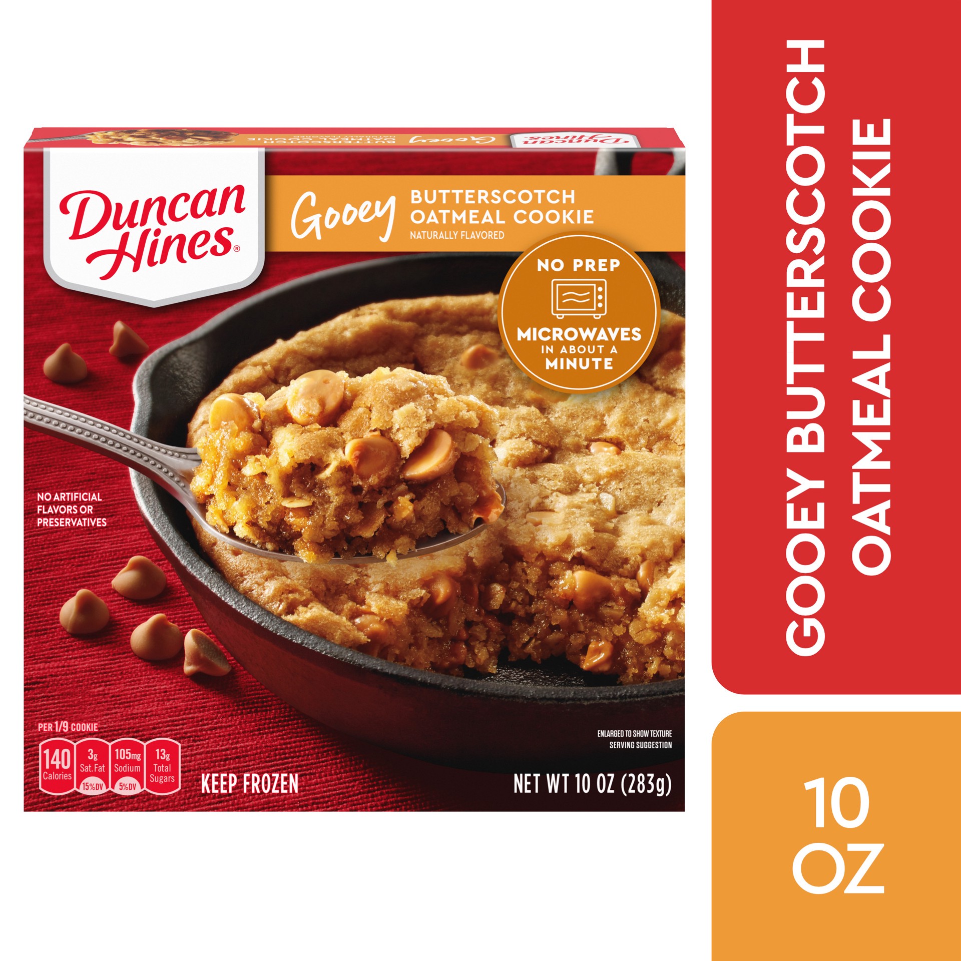 slide 1 of 5, Duncan Hines Butterscotch Gooey Oatmeal Cookie, 10 oz