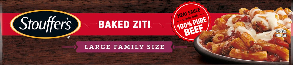 slide 6 of 8, Stouffer's Large Family Size Baked Ziti Frozen Meal, 57 oz