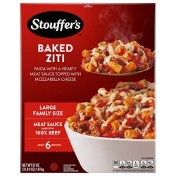 Stouffer's Baked Ziti, Large Family Size, Frozen Pasta, Frozen Dinners