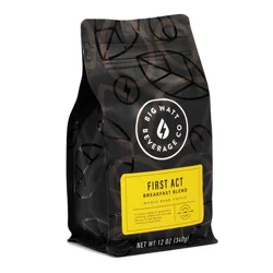 Five Watt Coffee Whole Bean First Act Breakfast Blend Medium Roast Coffee