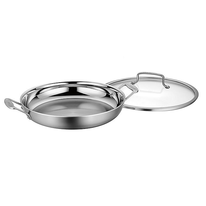 slide 2 of 4, Cuisinart Chefs Classic Pro Stainless Steel Covered Everyday Pan, 12 in