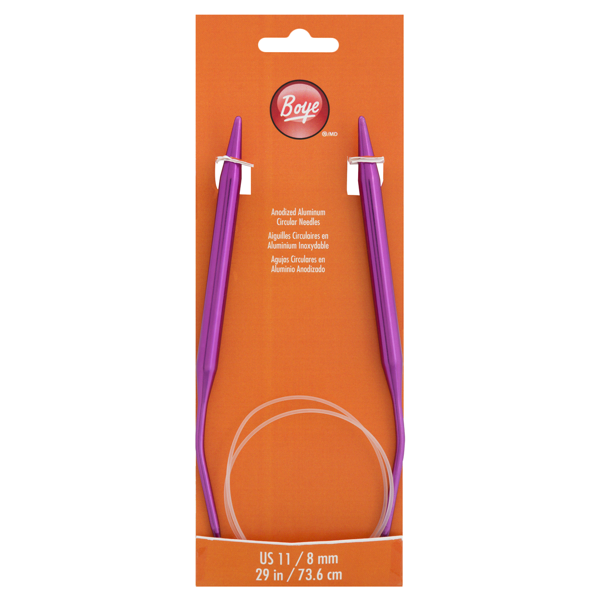 slide 1 of 1, Boye Circular Knitting Needles, 29"- Size 11, 1 ct