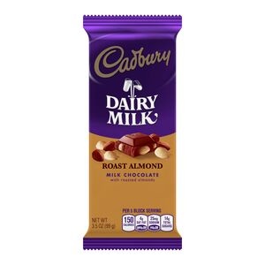 slide 1 of 1, Cadbury Milk Chocolate With Roasted Almonds Bar, 3.5 oz