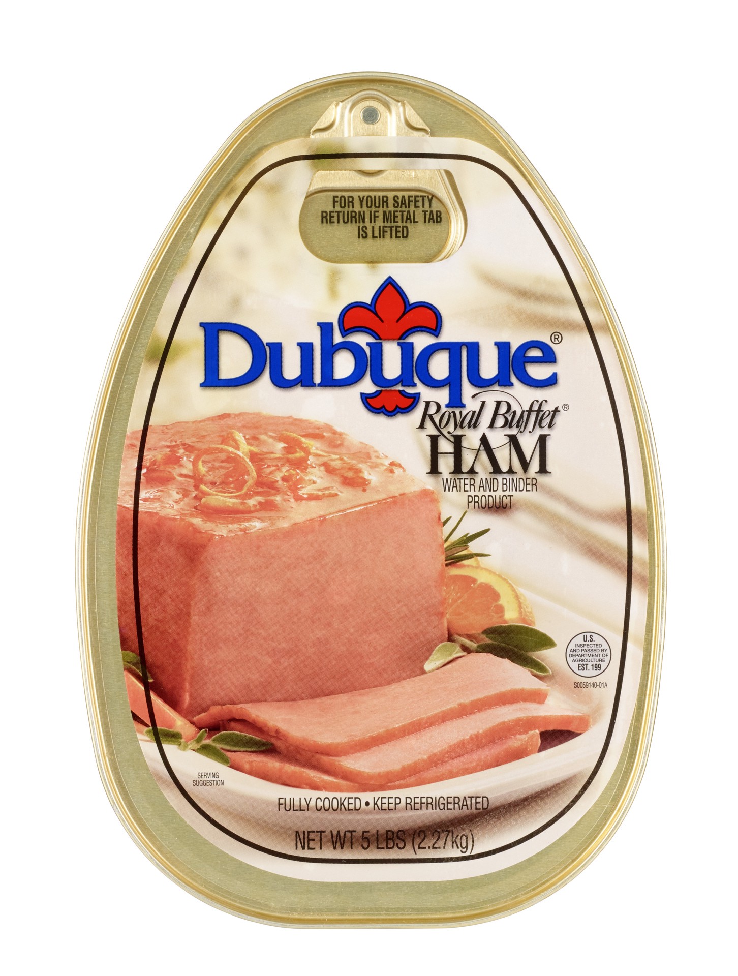 slide 1 of 1, DUBUQUE Royal Buffet Canned Ham 5 lb., 80 oz