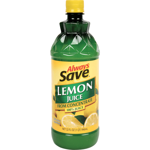 slide 1 of 1, Always Save 100% Lemon Juice - 32 oz, 32 oz