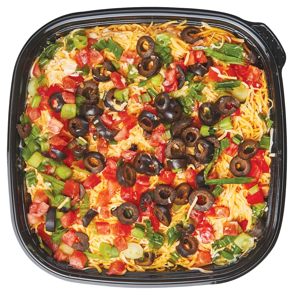 slide 1 of 1, Taco Dip Platter, per lb