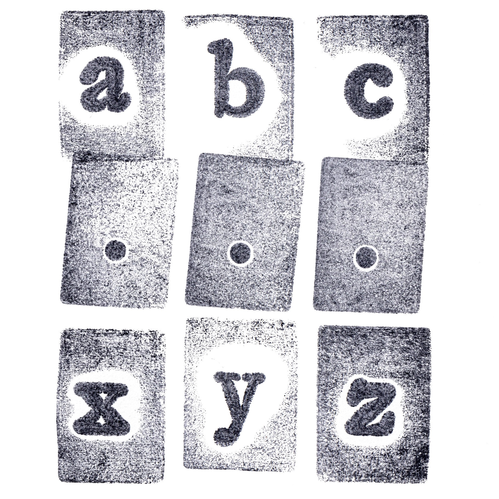 slide 3 of 6, Lowercase Alphabet Wood Stamp Set By Recollections, 75 in x 3 in x 1 in