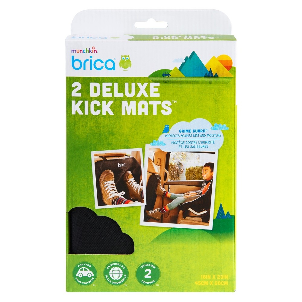 slide 6 of 7, Brica Deluxe Kick Mats - Black, 2 ct