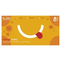 bubly Sparkling Water Mango 12 Fl Oz 8 Count