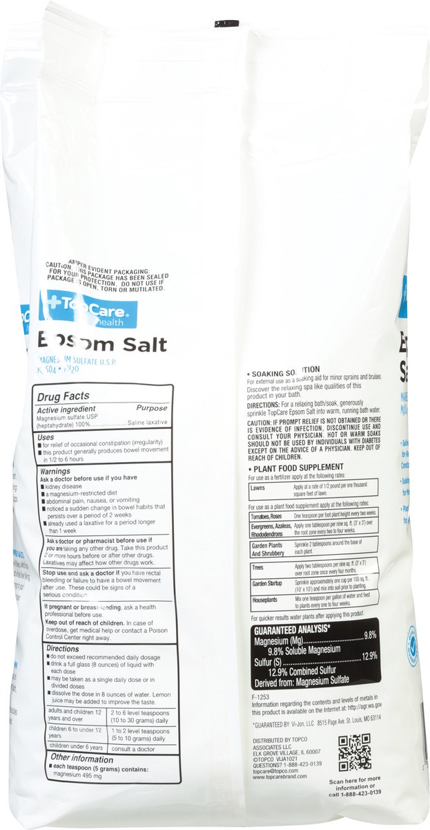 slide 13 of 15, TopCare Health Epsom Salt 8 lb, 8 lb