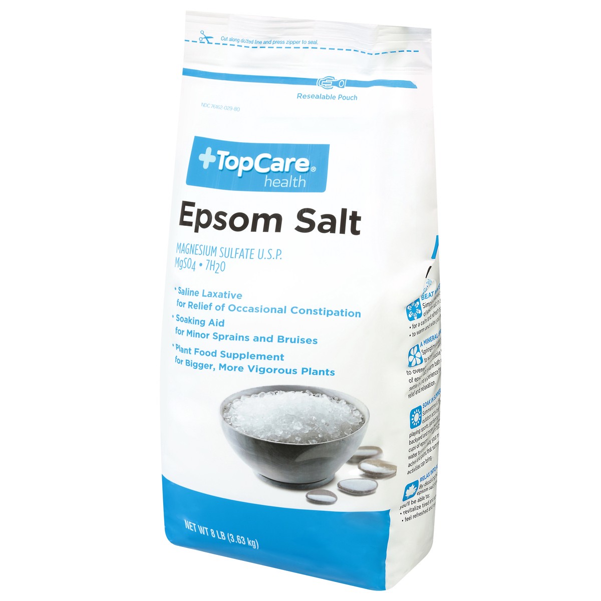 slide 4 of 15, TopCare Health Epsom Salt 8 lb, 8 lb