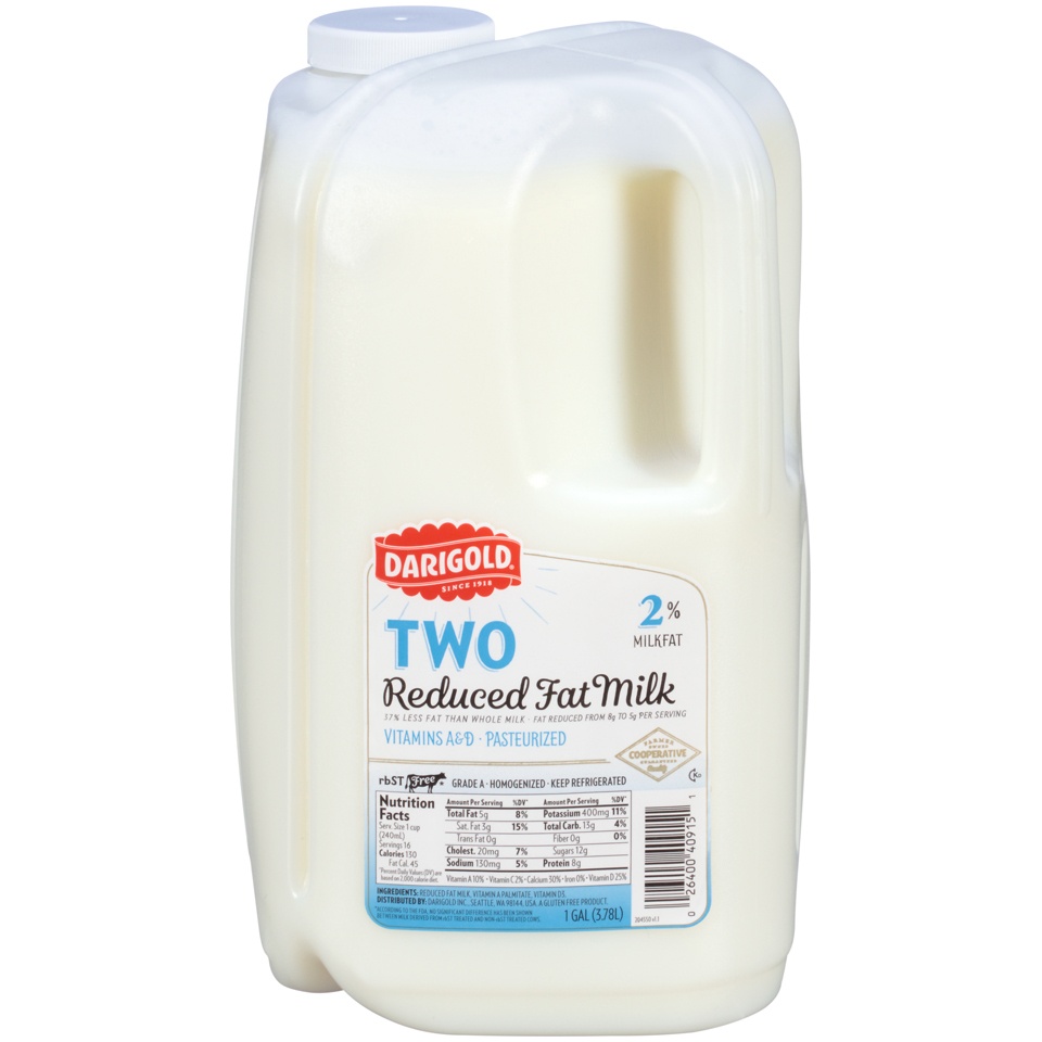 slide 1 of 8, Darigold 2% Reduced Fat Milk , 1 gal