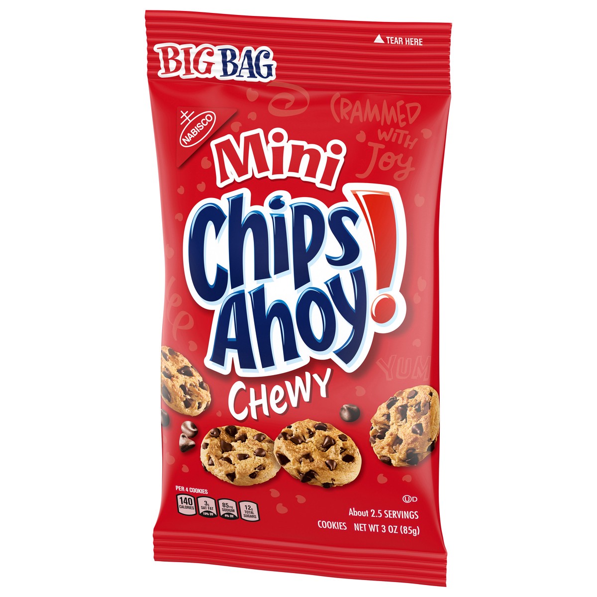 slide 9 of 9, CHIPS AHOY! Mini Chewy Chocolate Chip Cookies, Big Bag, 3 oz, 3 oz