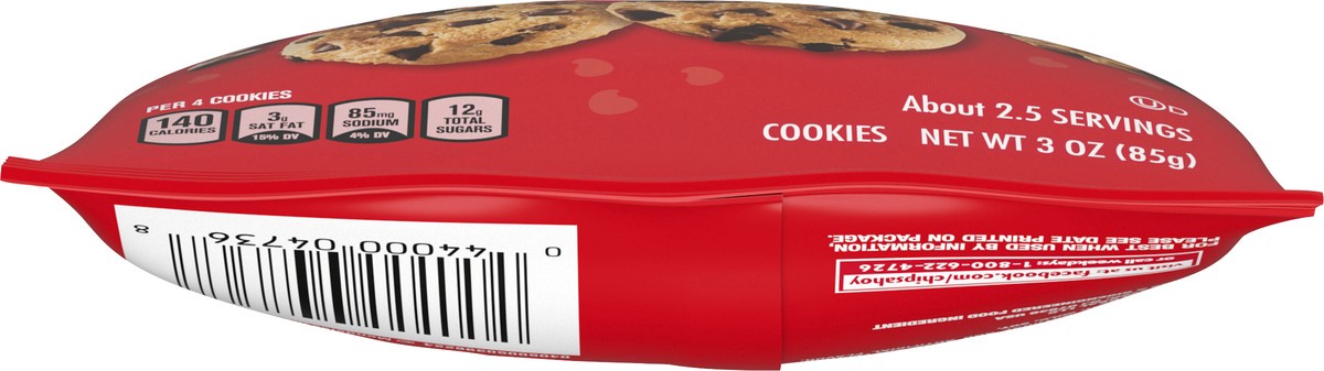 slide 3 of 9, CHIPS AHOY! Mini Chewy Chocolate Chip Cookies, Big Bag, 3 oz, 3 oz