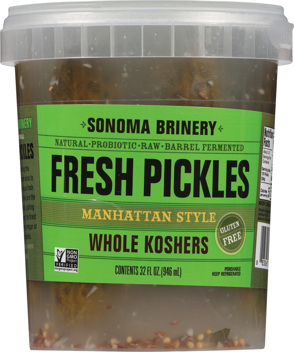 slide 8 of 9, Sonoma Brinery Manhattan Style Fresh Pickles 32 fl oz, 32 fl oz