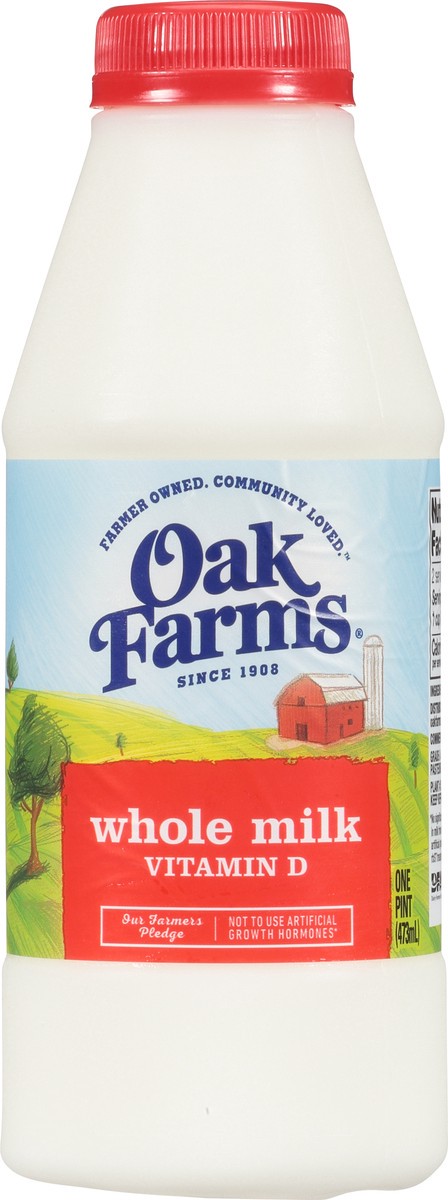 slide 5 of 14, Oak Farms Vitamin D Whole Milk 1 Pt, 1 pint