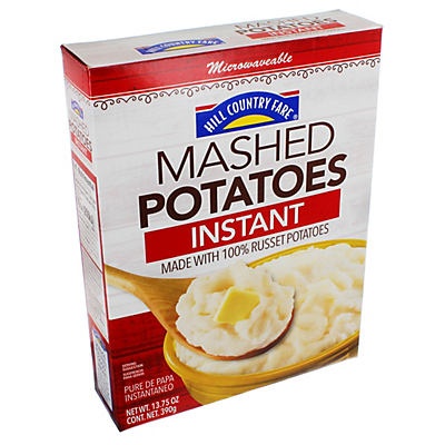 slide 1 of 1, Hill Country Fare Instant Mashed Potatoes, 13.75 oz