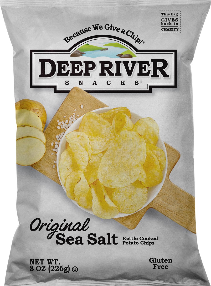 slide 3 of 3, Deep River Snacks® original kettle chips, 8 oz