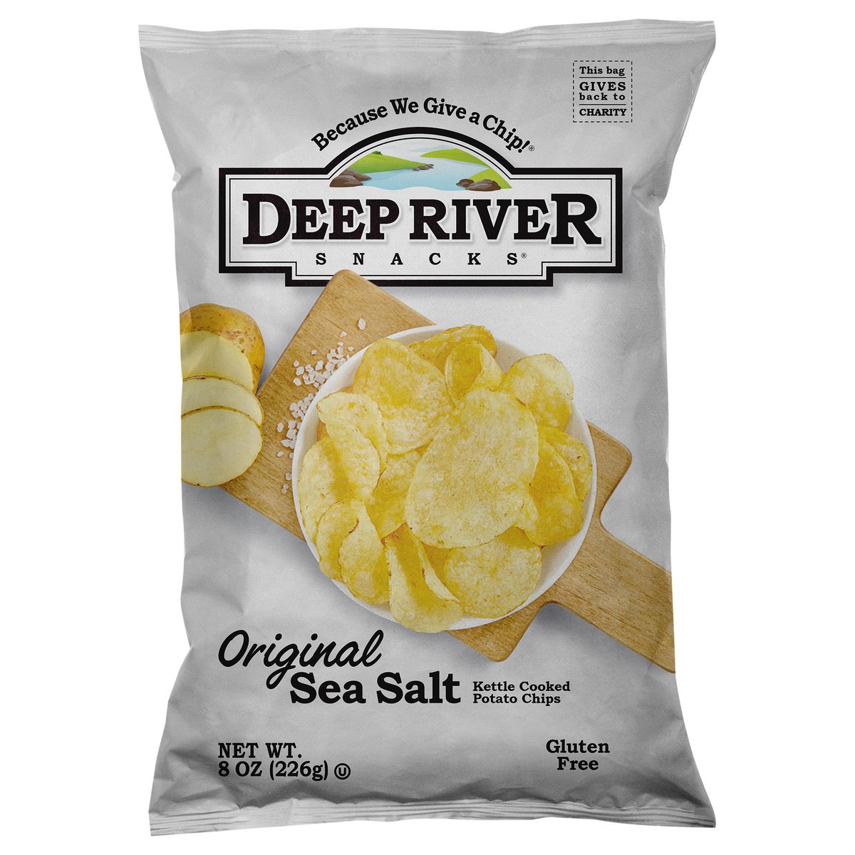 slide 1 of 3, Deep River Snacks® original kettle chips, 8 oz