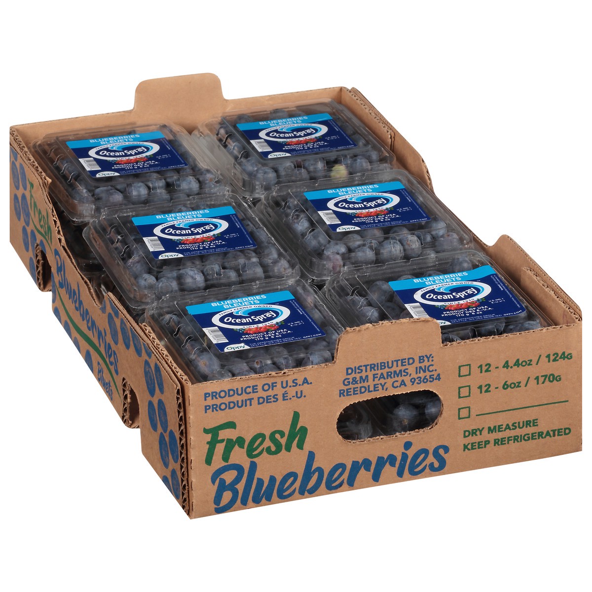 slide 2 of 9, Ocean Spray Fresh Blueberries 12 ea, 6 oz