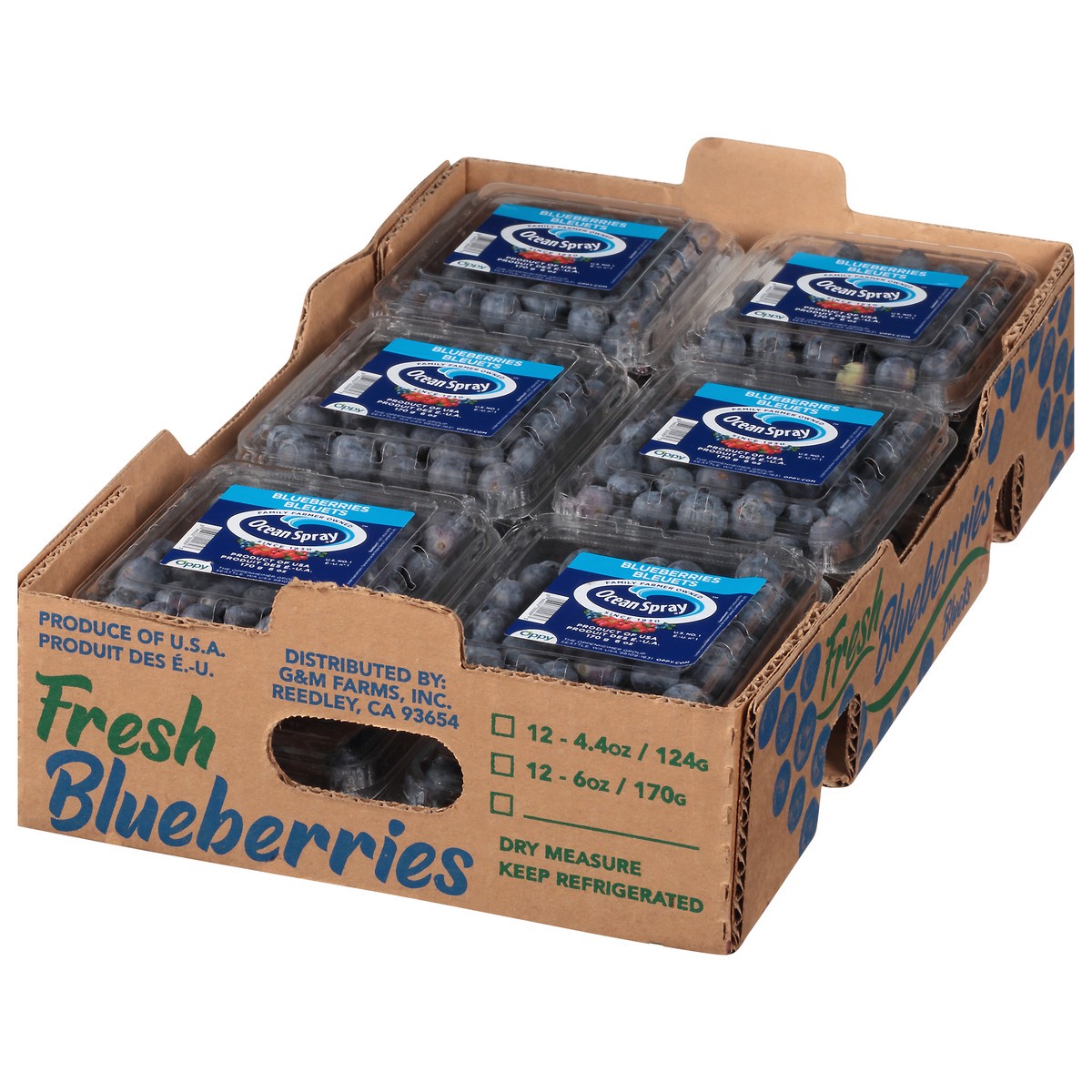 slide 3 of 9, Ocean Spray Fresh Blueberries 12 ea, 6 oz