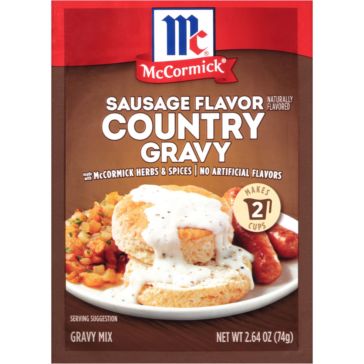 slide 2 of 10, McCormick Country Gravy Mix - Sausage, 2.64 oz