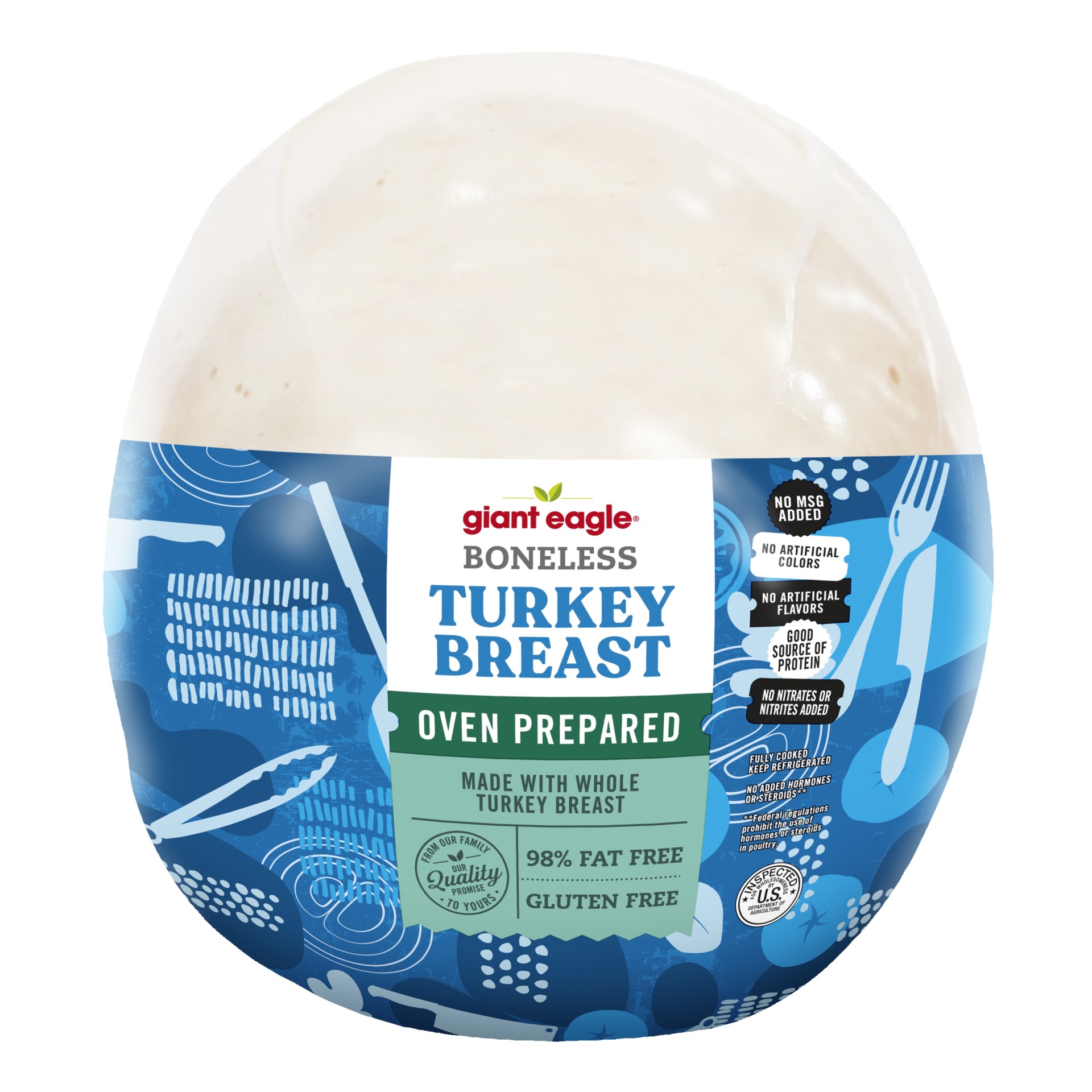 Giant Eagle Turkey Breast, Boneless, Oven Prepared per lb Shipt