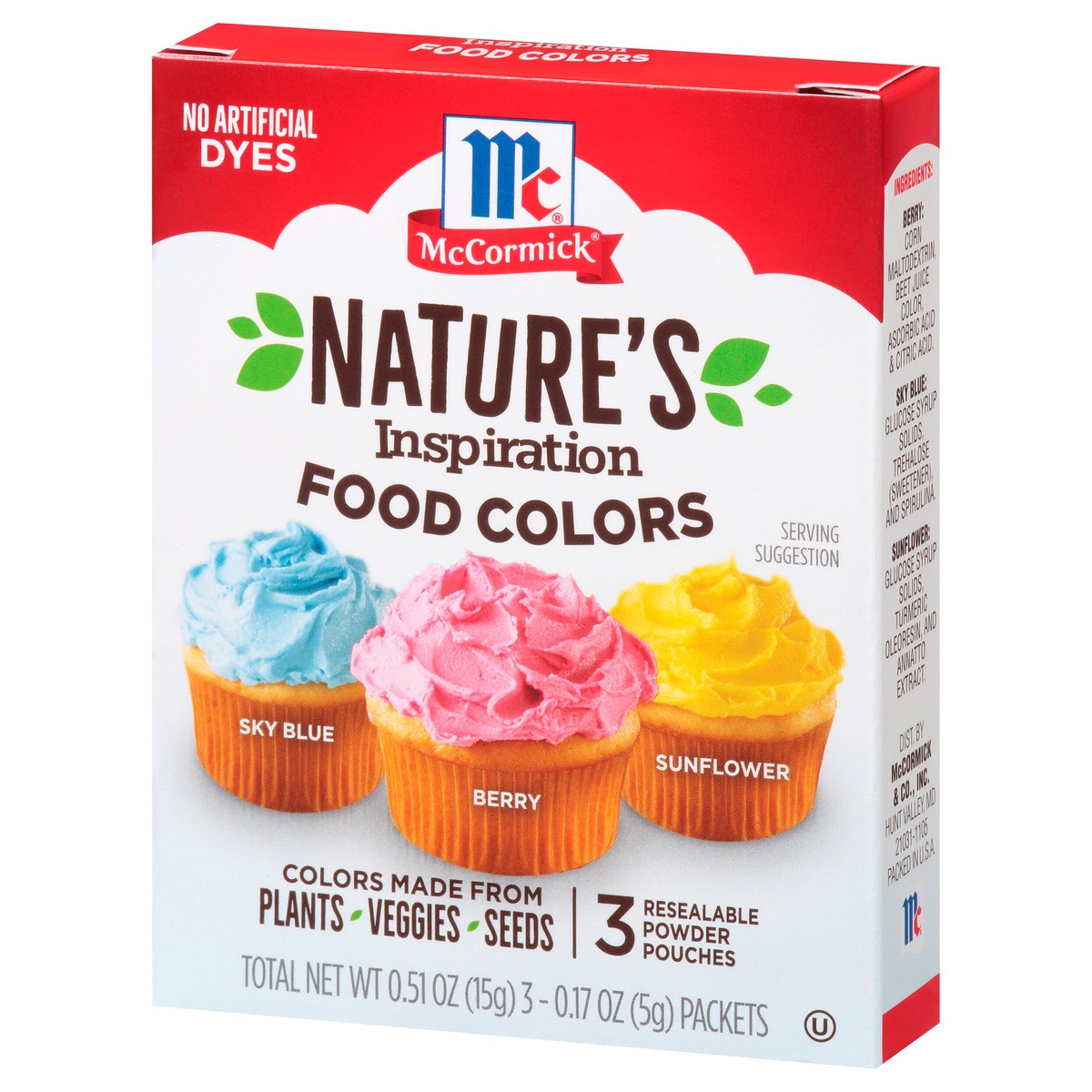 slide 3 of 9, McCormick Nature's Inspiration Food Colors, 0.51 oz, 0.51 oz