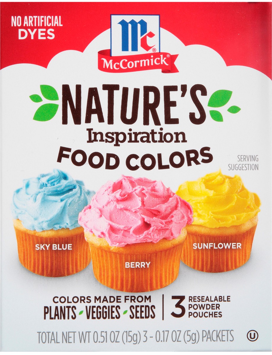 slide 2 of 9, McCormick Nature's Inspiration Food Colors, 0.51 oz, 0.51 oz