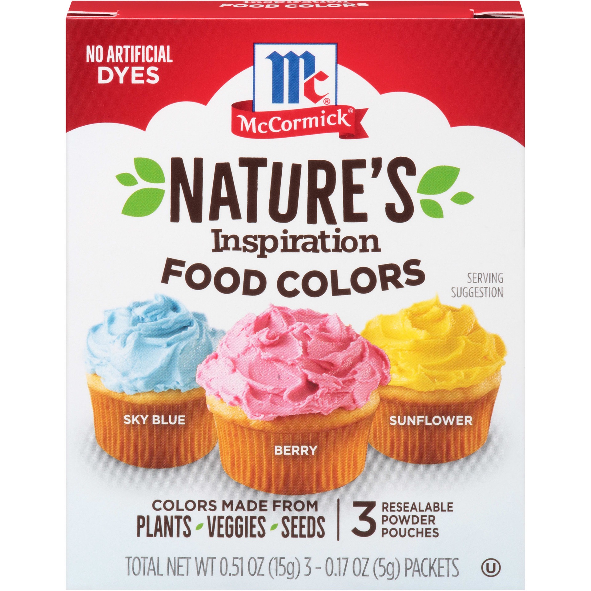 slide 1 of 9, McCormick Nature's Inspiration Food Colors, 0.51 oz, 0.51 oz