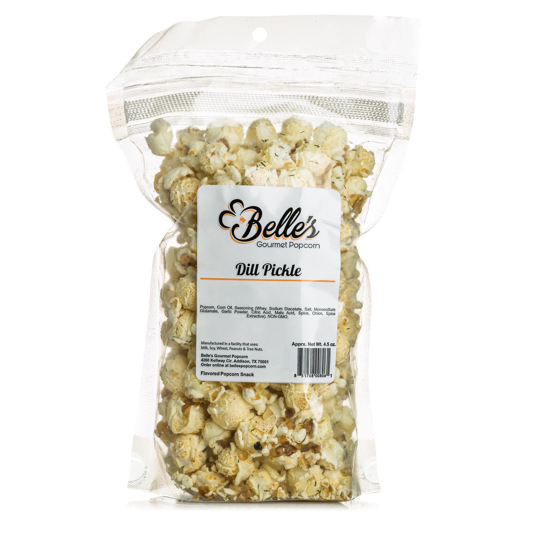 slide 1 of 1, Belles Popcorn - Dill Pickle, 3 oz