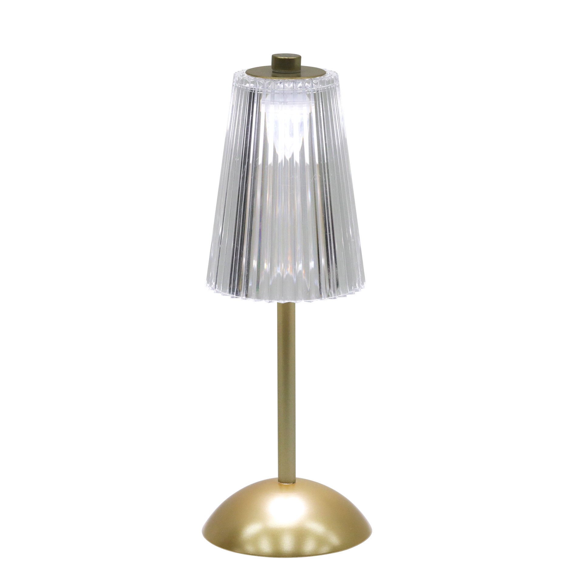 slide 3 of 3, 12" Gold Lamp By Ashland, 4 in x 4 in x 12 in