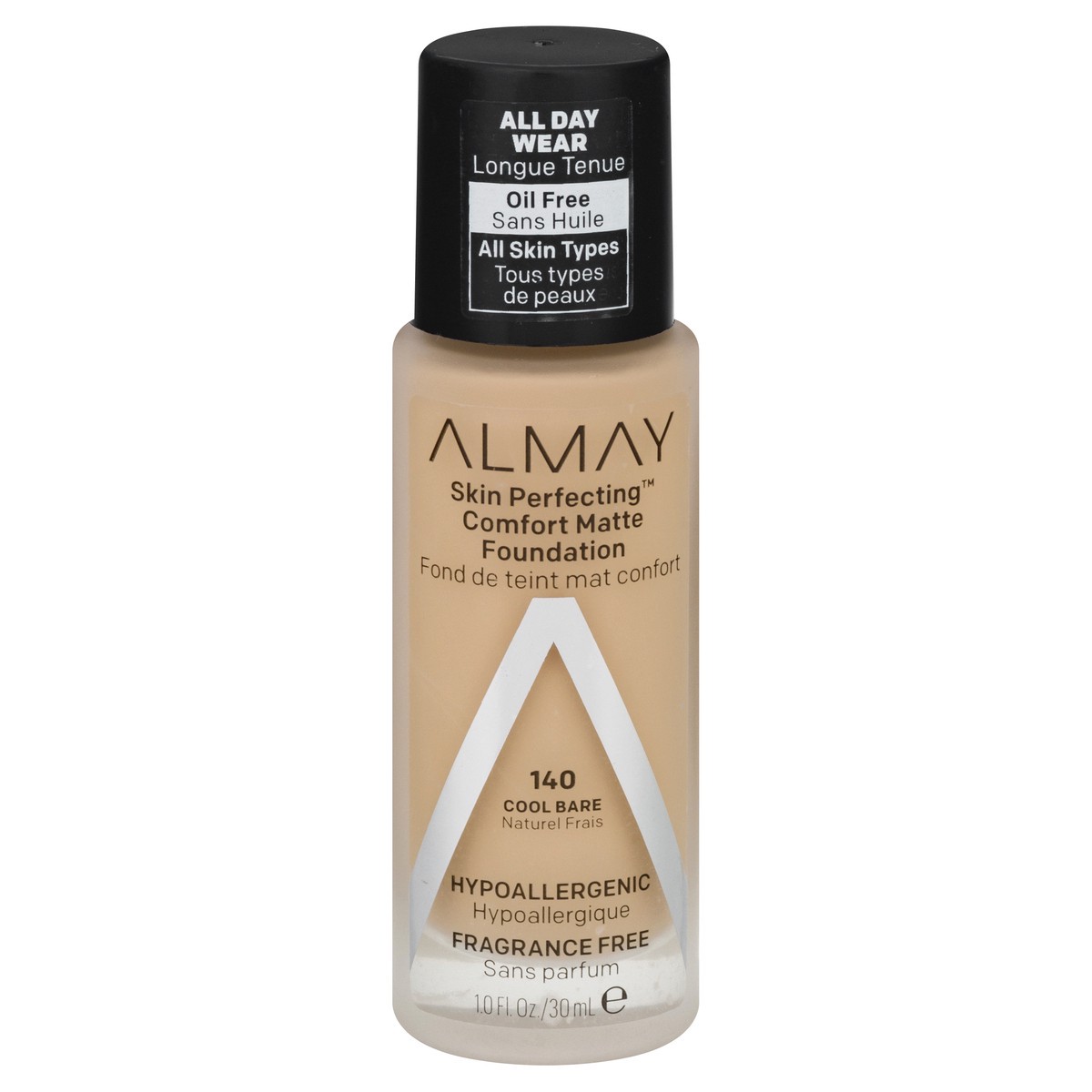 slide 1 of 12, Almay Skin Perfecting Comfort Matte Foundation, Cool Bare, 1 oz