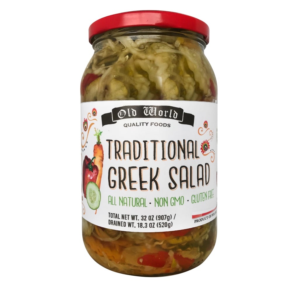 slide 1 of 1, Old World Traditional Greek Salad, 32 oz