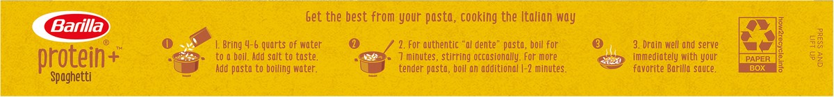 slide 8 of 9, Barilla ProteinPLUS Multigrain Spaghetti Pasta - 14.5oz, 14.5 oz