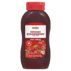 Meijer Squeezable Strawberry Fruit Spread