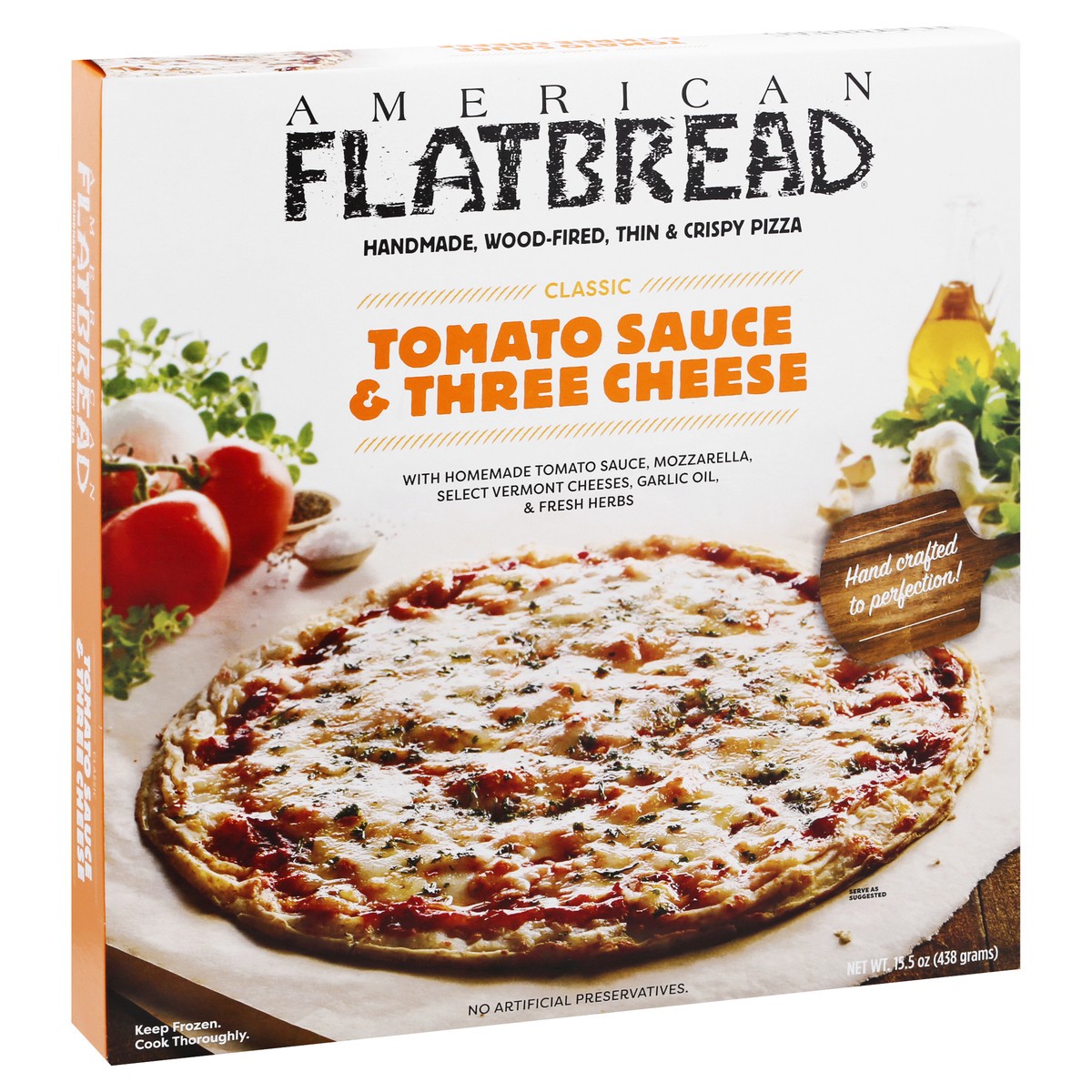 slide 4 of 13, American Flatbread Classic Tomato Sauce & Three Cheese Pizza 15.5 oz, 15.5 oz