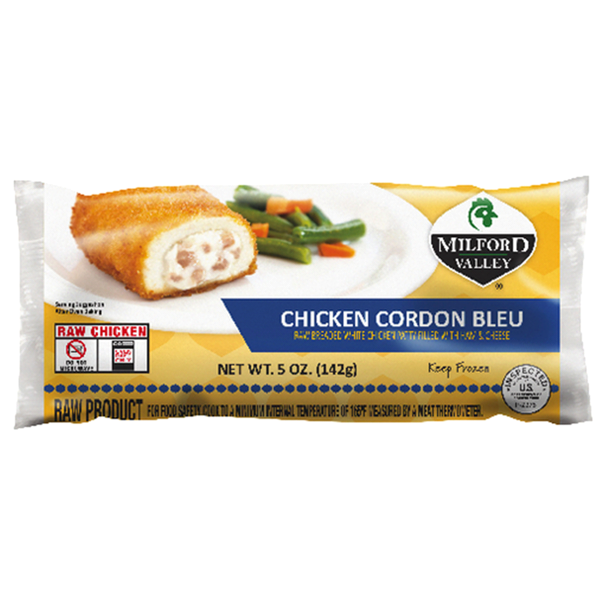 slide 1 of 7, Milford Valley Cordon Bleu Chicken, 5 oz