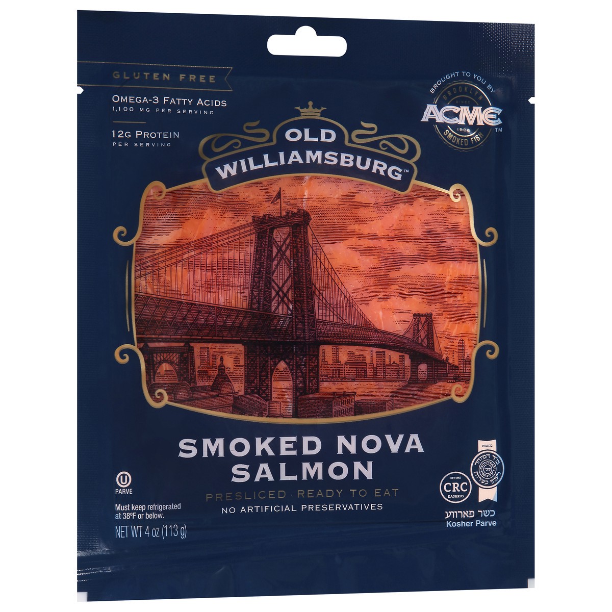 slide 2 of 9, Old Williamsburg Smoked Nova Salmon, 4 oz