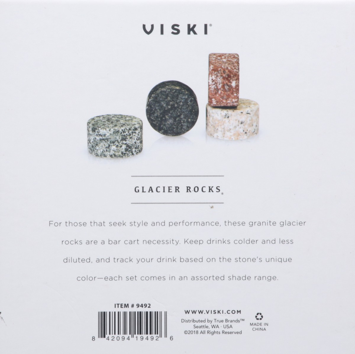 slide 6 of 9, Viski Glacier Rocks Colored Granite 1 ea, 1 ct