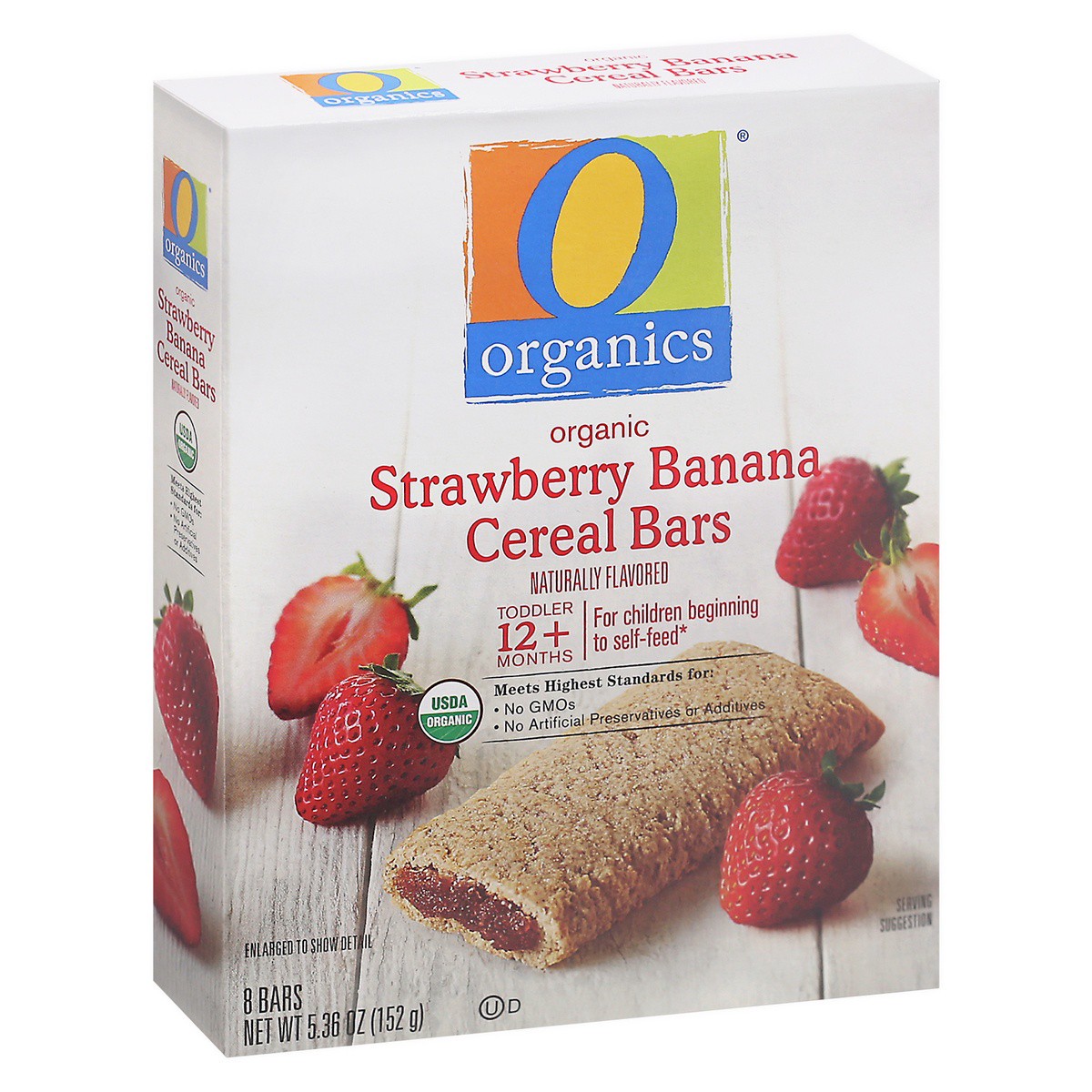 slide 2 of 9, O Organics Organic Cereal Bars Strawberry - 8-0.67 Oz, 8 ct; 0.67 oz