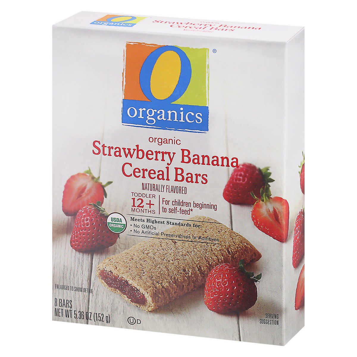 slide 3 of 9, O Organics Organic Cereal Bars Strawberry - 8-0.67 Oz, 8 ct; 0.67 oz