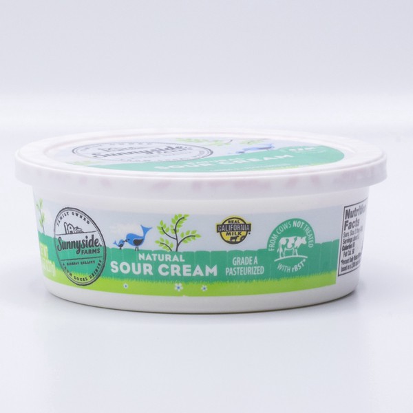 slide 1 of 1, Sunnyside Farms, All Natural Sour Cream - 8 oz, 8 oz