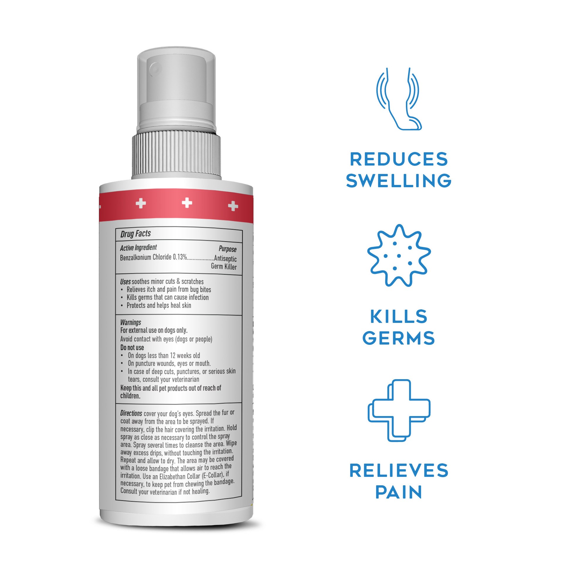 slide 5 of 6, Remedy+Recovery Medicated Antiseptic Spray for Dogs, 4 fl oz