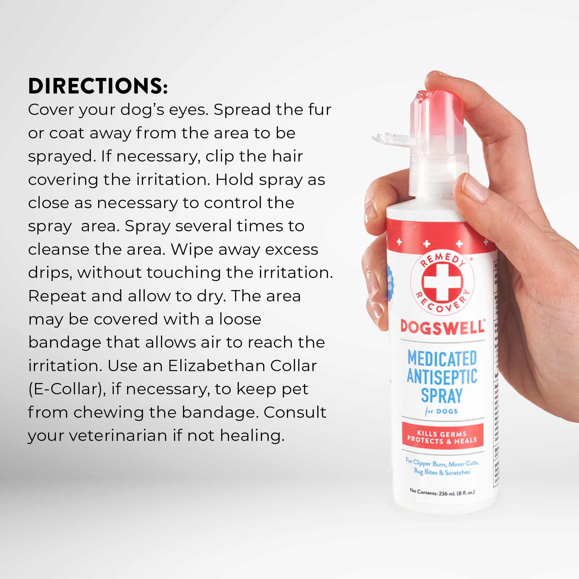 slide 2 of 6, Remedy+Recovery Medicated Antiseptic Spray for Dogs, 4 fl oz